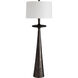 Putney 68 inch 150 watt Antiqued Aluminum Floor Lamp Portable Light
