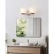 Bedminster 2 Light 14.5 inch Brushed Nickel Vanity Light Wall Light