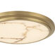 Elanor 12 inch Antique Brushed Brass Flush Mount Ceiling Light