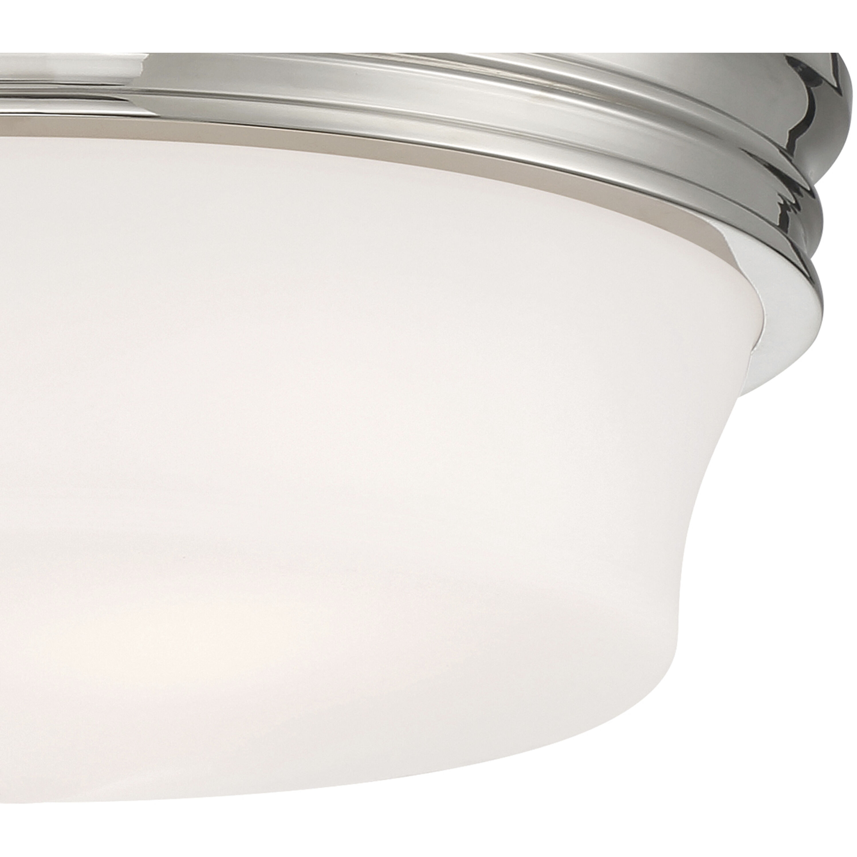 Galen 3 Light 14 inch Polished Nickel Flush Mount Ceiling Light