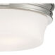 Galen 3 Light 14 inch Polished Nickel Flush Mount Ceiling Light