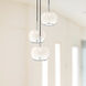 Samar 3 Light 14 inch Chrome Chandelier Ceiling Light in Transition Opal Glass