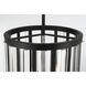 Majestic Splendor 4 Light 19 inch Polished Nickel/Sand Coal Pendant Ceiling Light