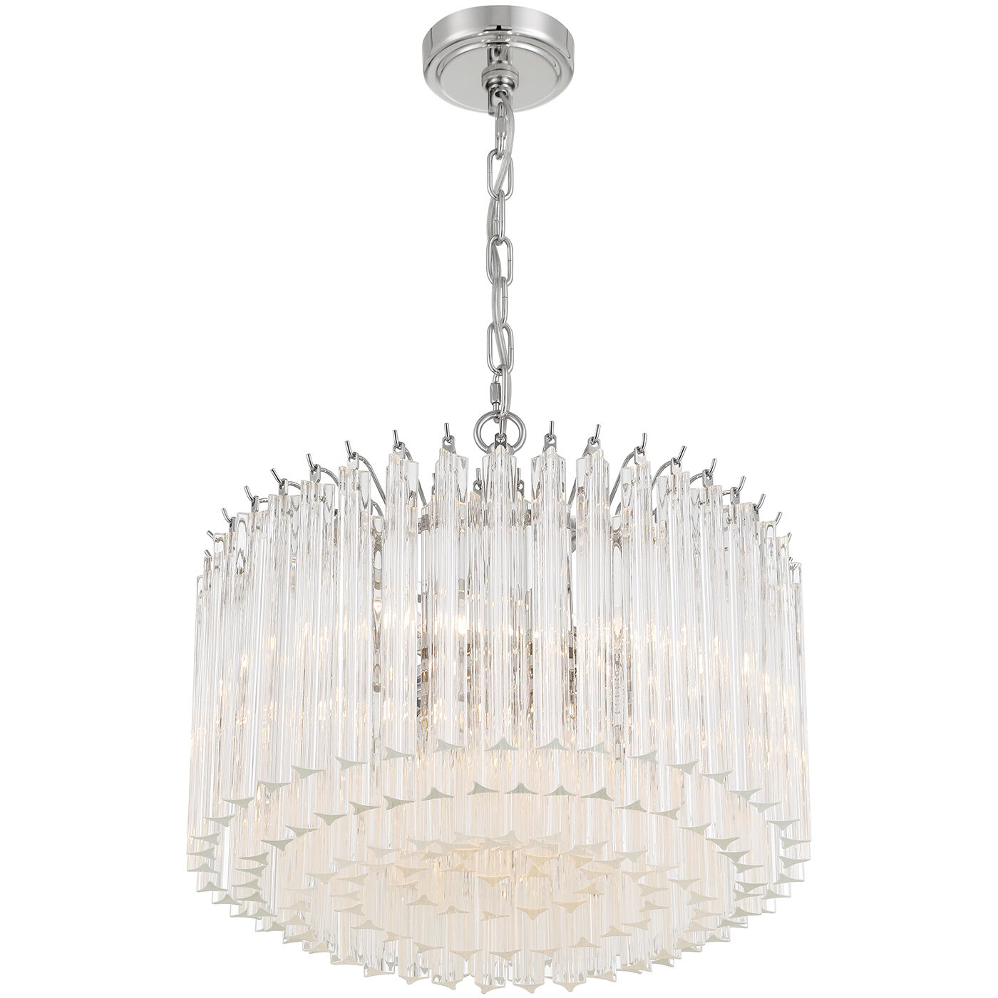 Lofton 5 Light 18 inch Polished Nickel Chandelier Ceiling Light