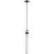 Zigrina 1 Light 5.13 inch Polished Nickel with Satin Brushed Black Pendant Ceiling Light