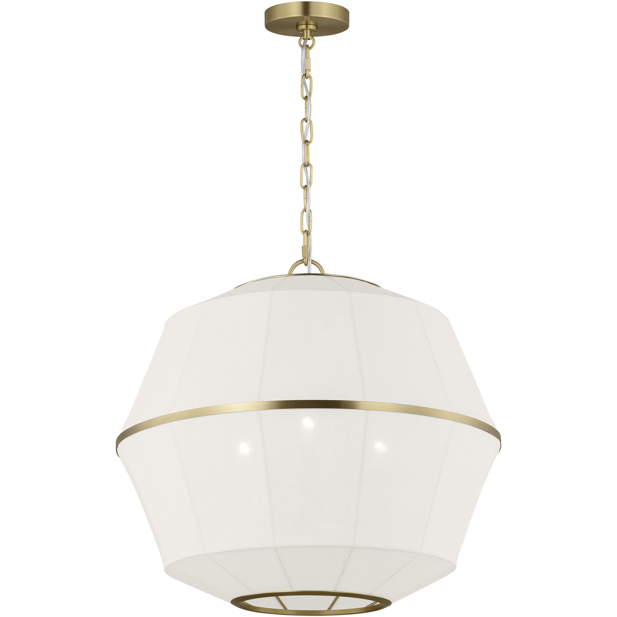ED Ellen DeGeneres Hikari 3 Light 22.13 inch Burnished Brass Pendant Ceiling Light