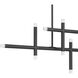 Manhattan LED 48 inch Matte Black Linear Chandelier Ceiling Light