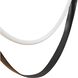 Ayers LED 59 inch Champagne Gold and Black and Brown Linear Chandelier Ceiling Light
