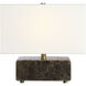 Cabo 11.25 inch Brown Emperador Marble Table Lamp Portable Light