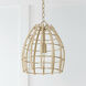 Wren 1 Light 12 inch Matte Brass Pendant Ceiling Light