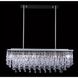 Hollywood Blvd. LED 12 inch Polished Nickel and Clear Glass Tear Drops Chandelier Ceiling Light