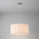 Scallop 1 Light 15 inch Satin Nickel Pendant Ceiling Light