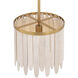Marimba 1 Light 12 inch Weathered White Single Pendant Ceiling Light