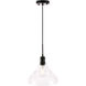 Gil 1 Light 11 inch Black Pendant Ceiling Light