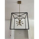 Lisa McDennon Aros 12 Light 20 inch Black with Warm Brass Indoor Chandelier Ceiling Light