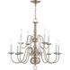 Williamsburgh 12 Light 26 inch Brushed Nickel Chandelier Ceiling Light