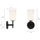Colton Bath Sconce Wall Light in Black