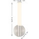 Connor LED 5 inch Satin Nickel Vanity Light Wall Light