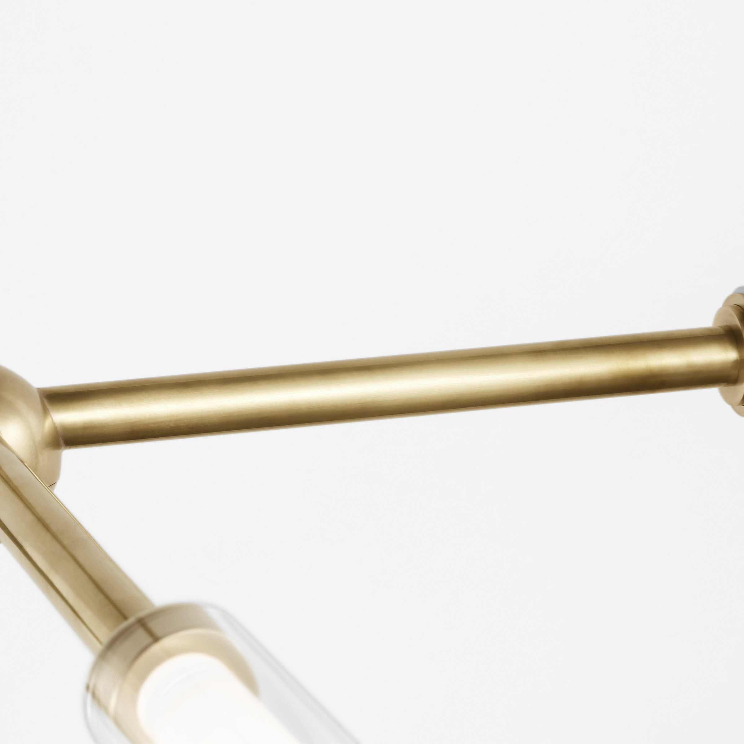 Sean Lavin Poza LED 40 inch Hand-Rubbed Antique Brass Chandelier Ceiling Light