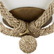 Passageway 1 Light 14.5 inch Dorado Gold Flush Mount Ceiling Light