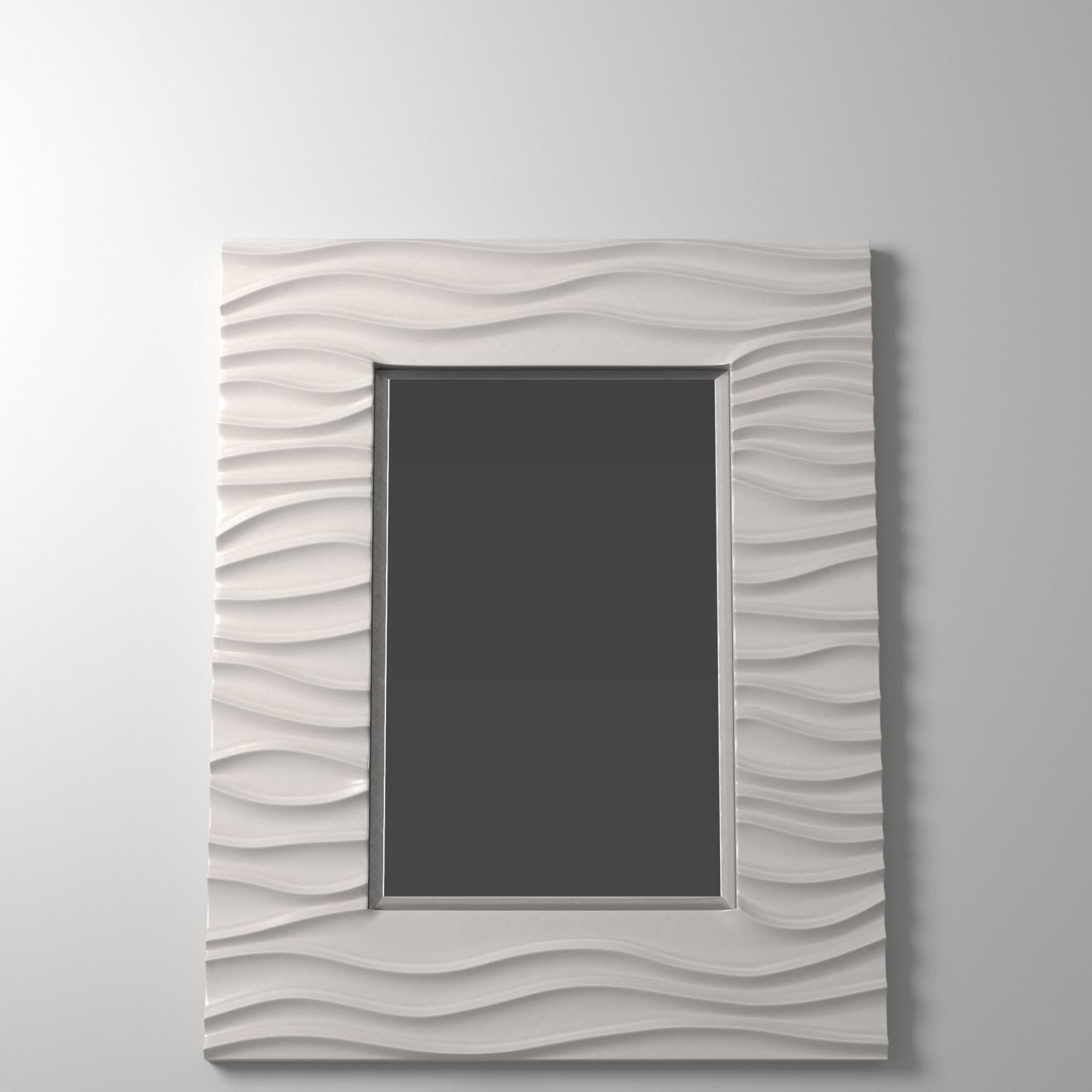 Zenith 39 X 31 inch Glossy White Wall Mirror