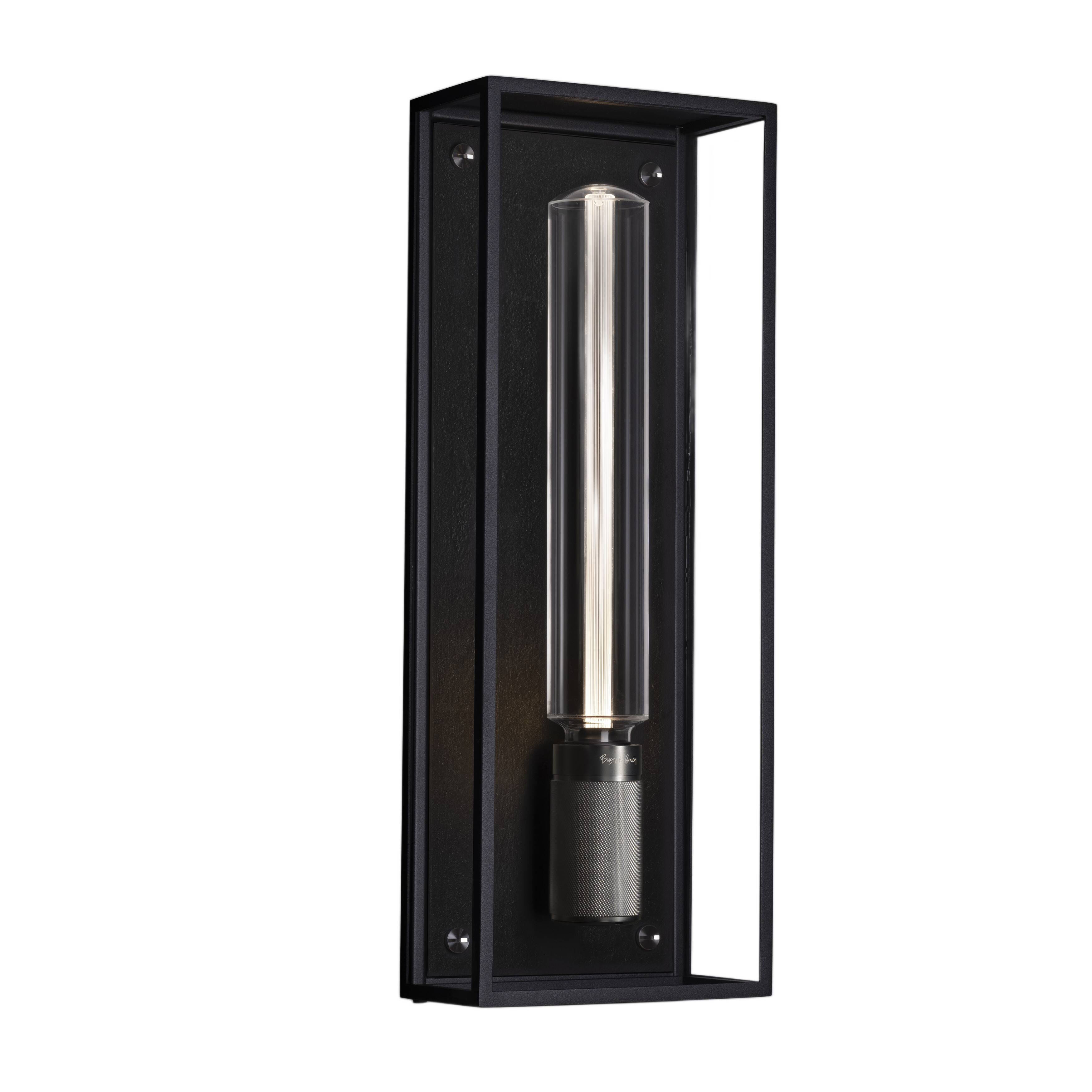 Caged Wet LED 19.21 inch Black / Gun Metal Outdoor Wall Lighting