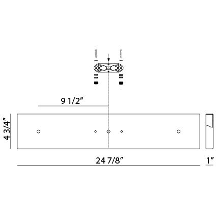 Leo 4.75 inch Rusty Black Multi Ceiling Canopy Ceiling Light