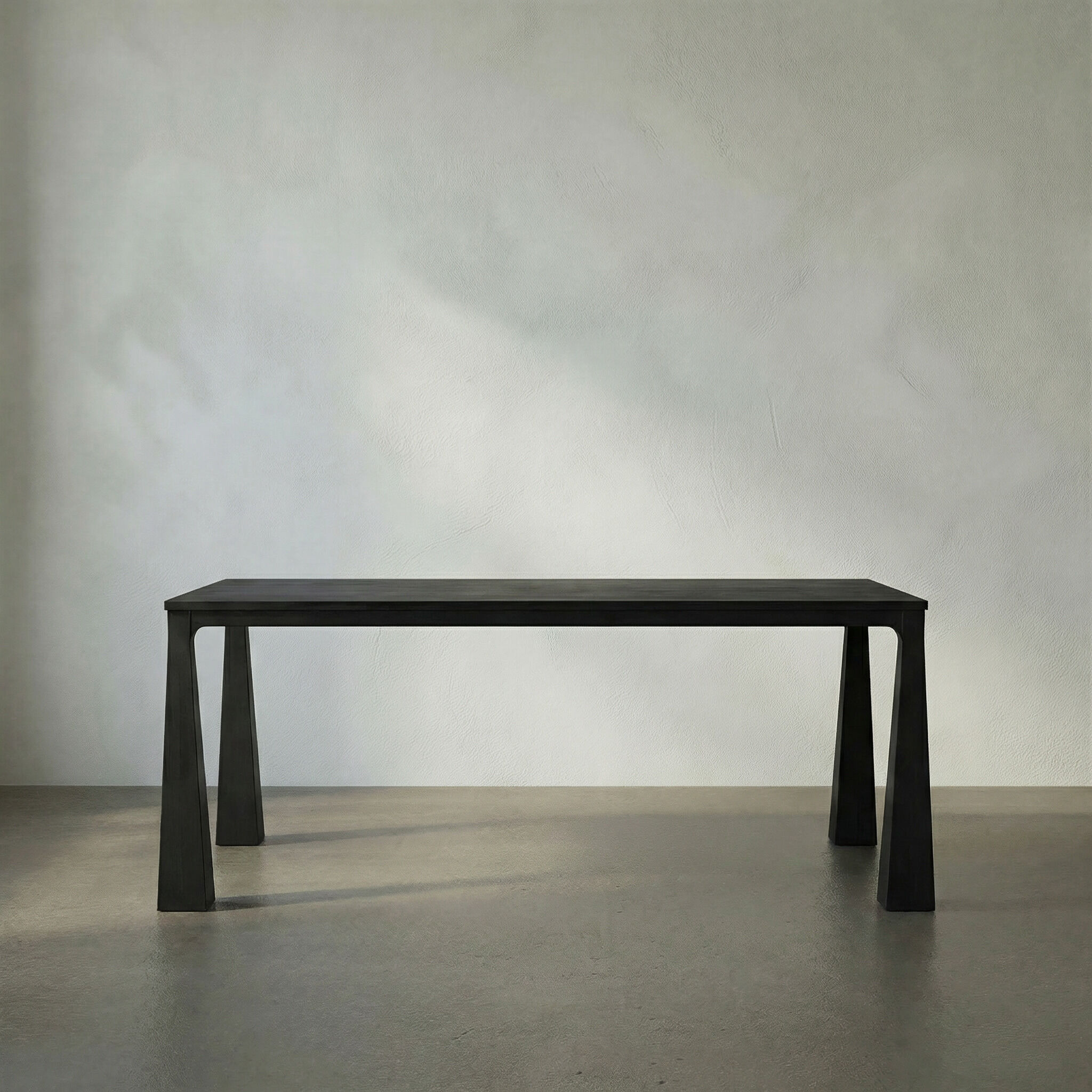 Luther 86 X 41.5 inch Charcoal Black Dining Table