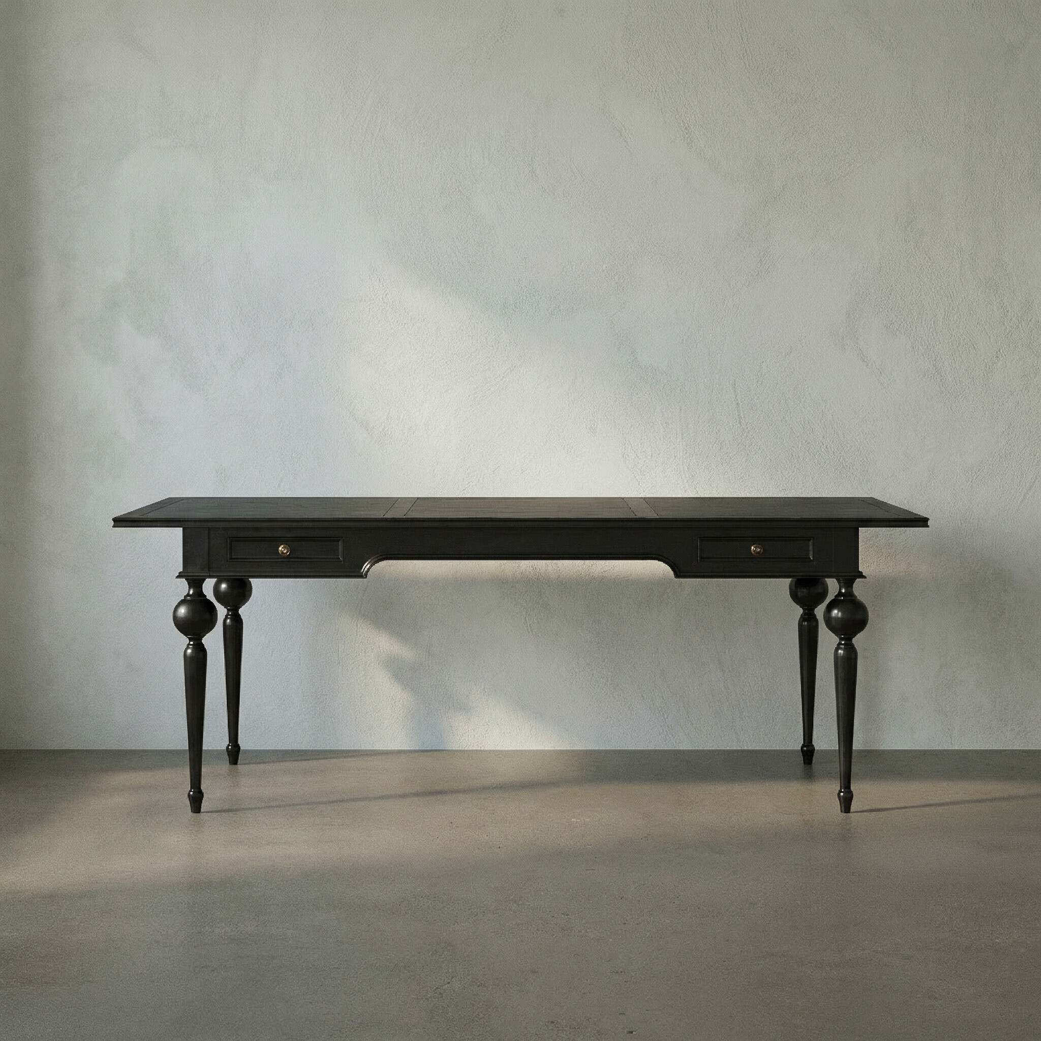 Kingsley 84 X 40 inch Hand Rubbed Black Partner Desk