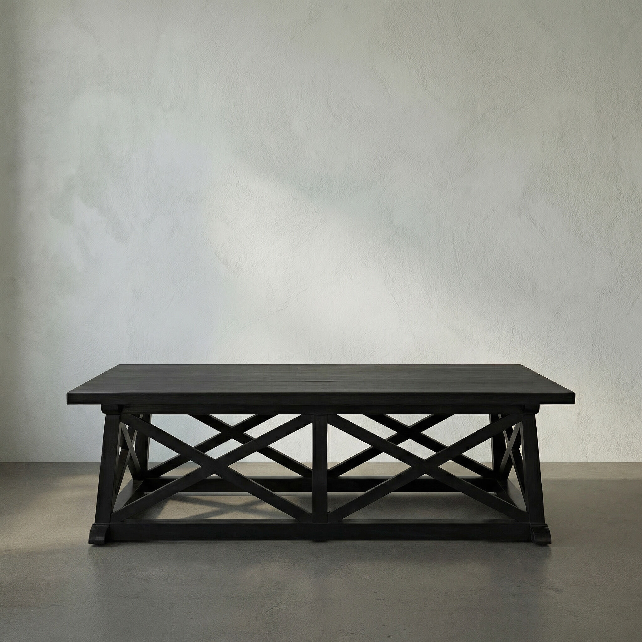 Sutton 60 X 34 inch Hand Rubbed Black Coffee Table