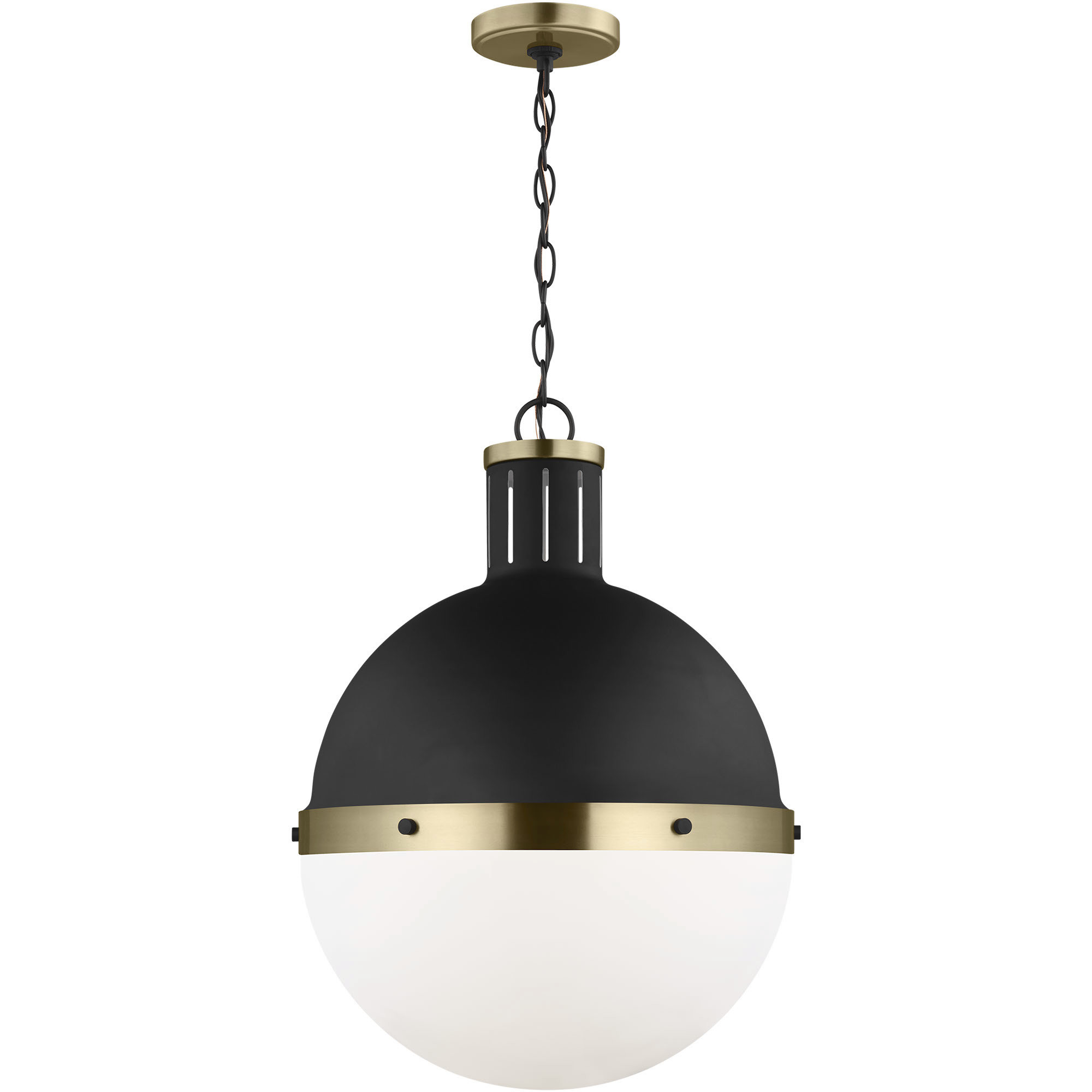 TOB by Thomas O'Brien Hanks 1 Light 16 inch Midnight Black Pendant Ceiling Light
