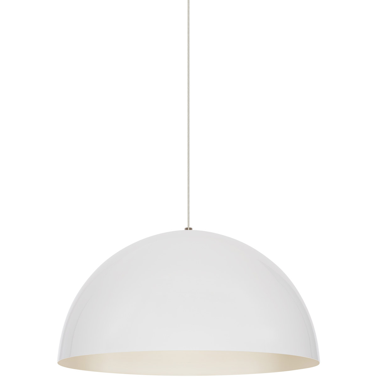 Powell Street LED 24 inch White Pendant Ceiling Light in Gloss White/White, LED 80 CRI 3000K