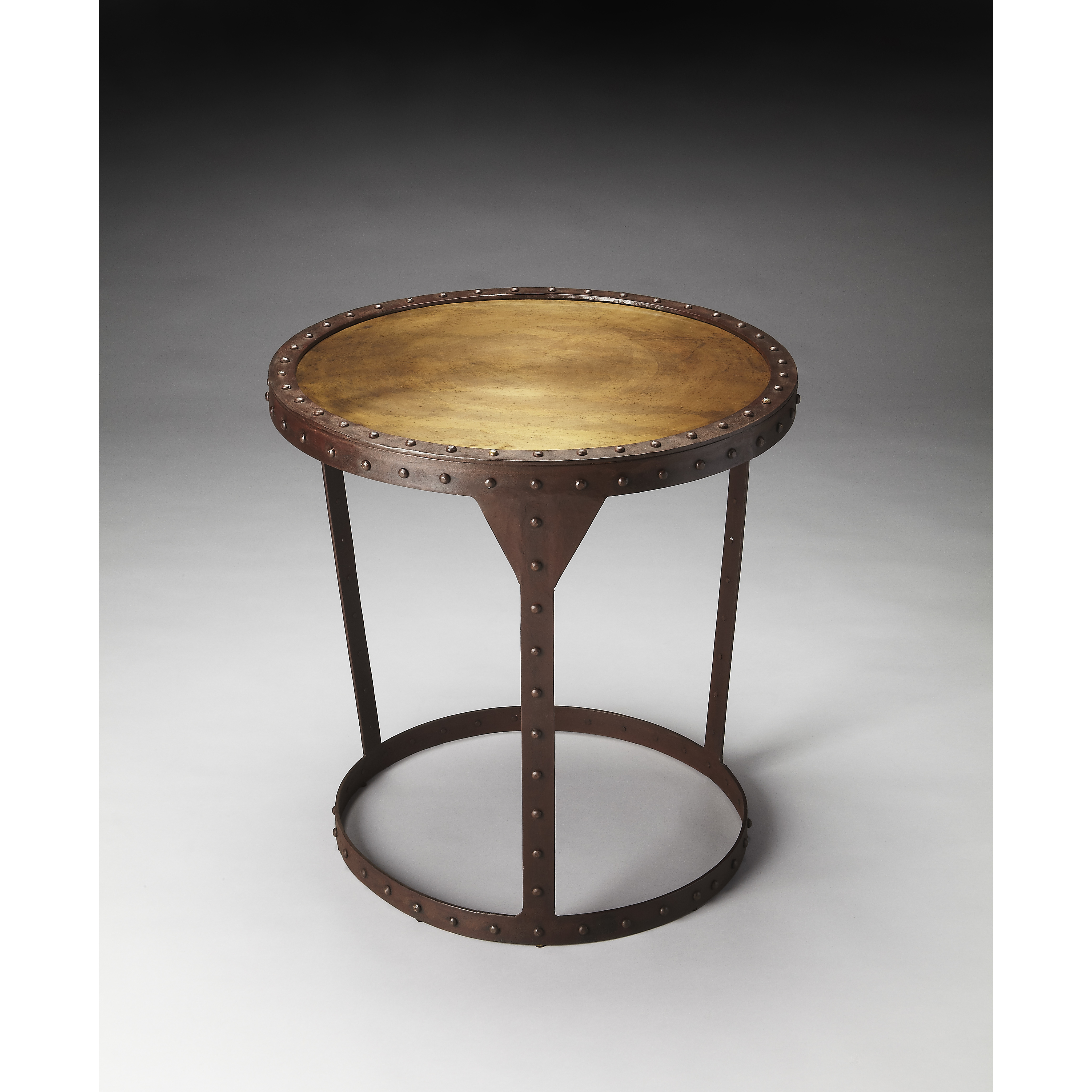 Industrial Chic Bonham Iron 24 X 24 inch Metalworks Accent Table