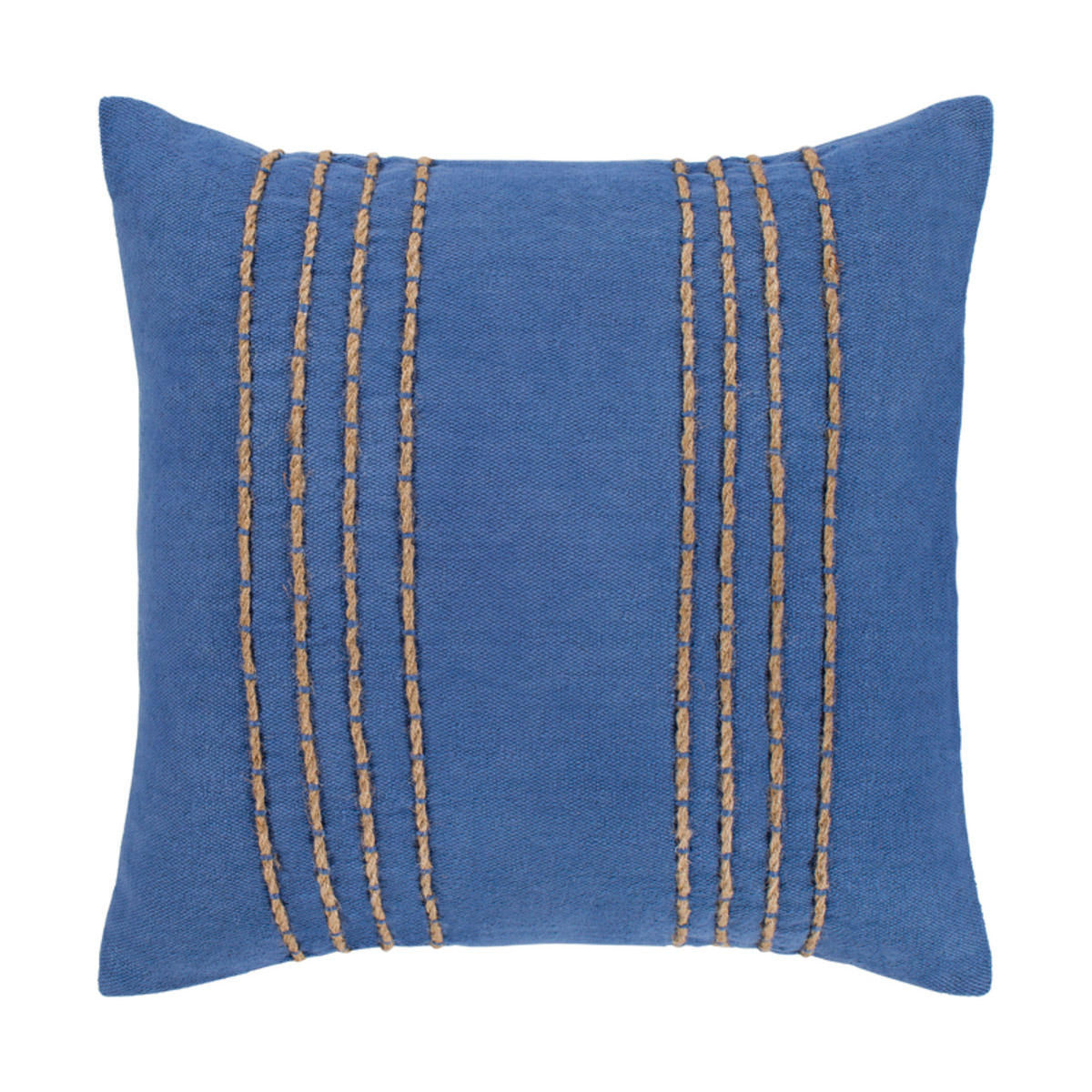 Emilio 18 X 18 inch Dark Blue/Tan Pillow Cover, Square