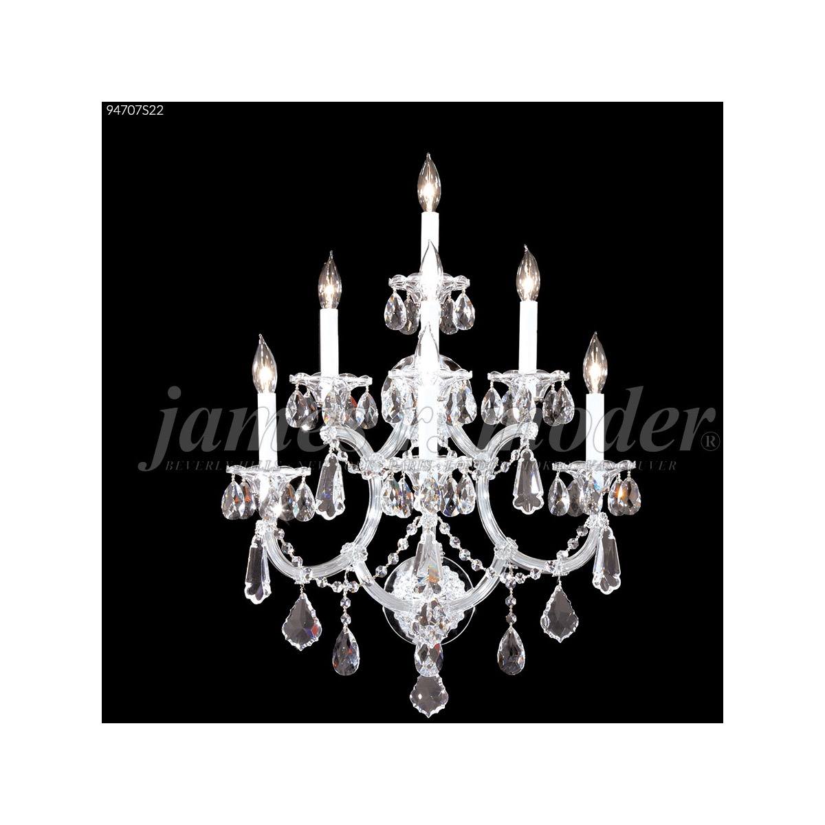 Maria Theresa Royal 7 Light 19 inch Gold Lustre Wall Sconce Wall Light, Royal