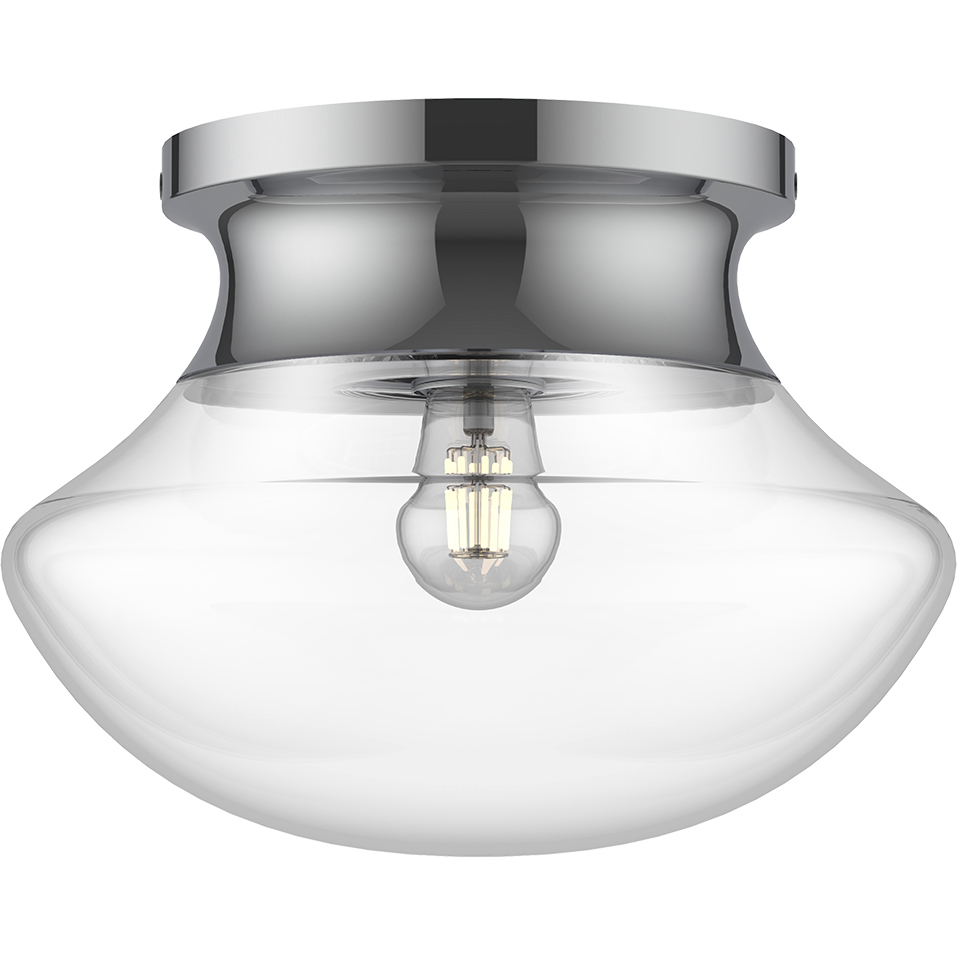 Alora Mood Marcel 1 Light 10.88 inch Chrome Flush Mount Ceiling Light