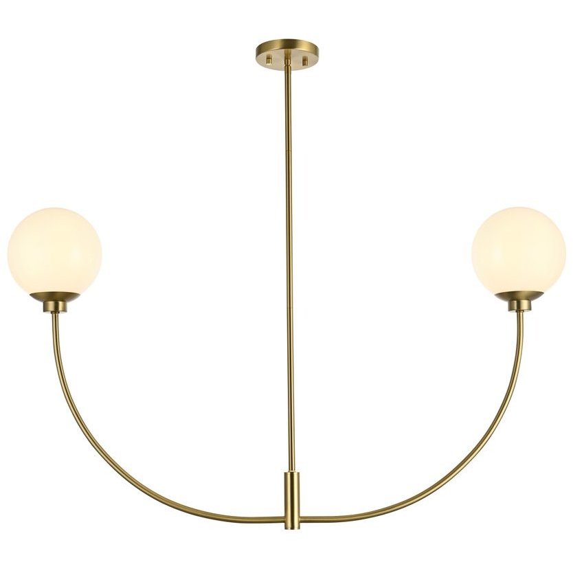 Nyomi 2 Light 42 inch Satin Gold Chandelier Ceiling Light