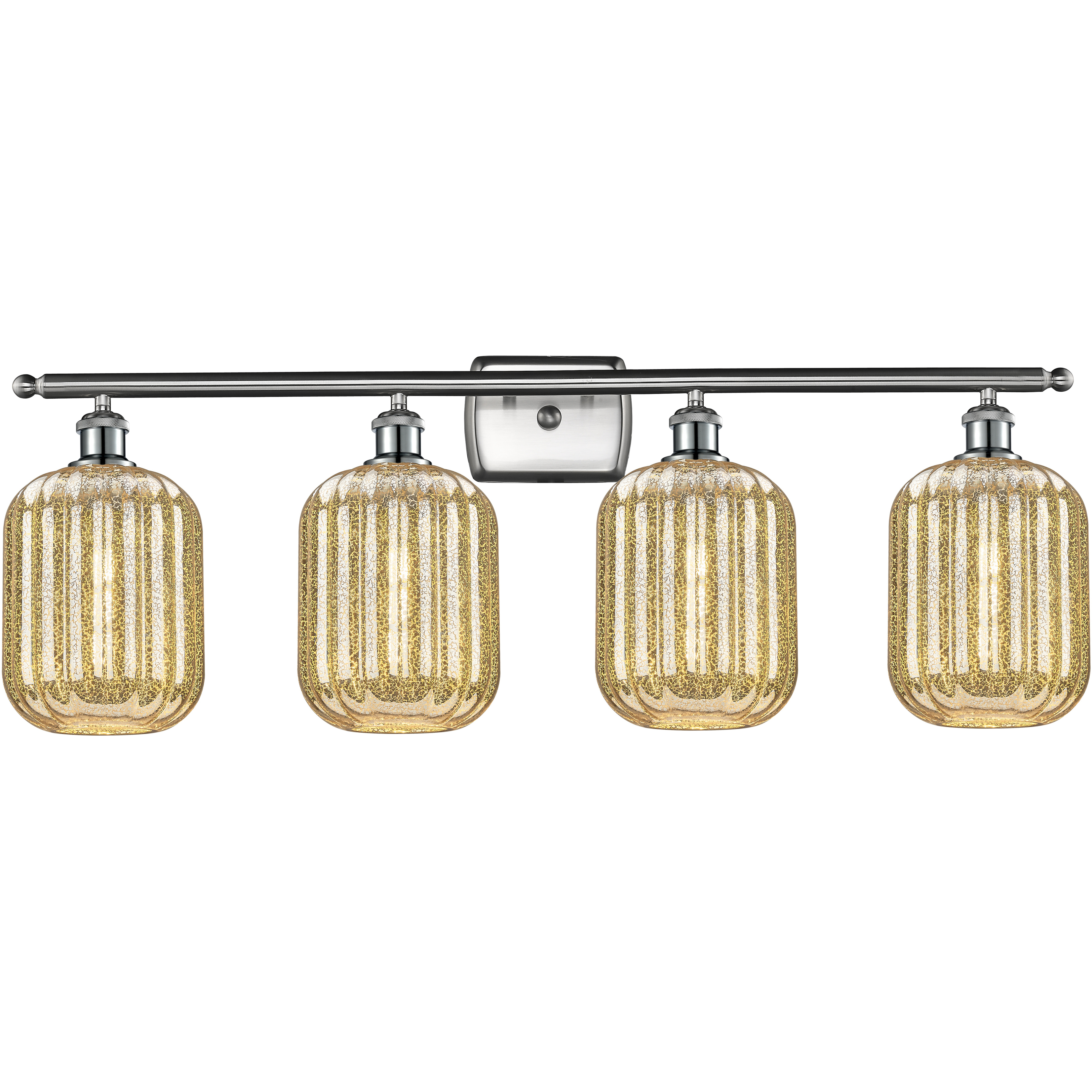 Ballston Preston 4 Light 36.75 inch Brushed Satin Nickel Bath Vanity Light Wall Light in Mercury