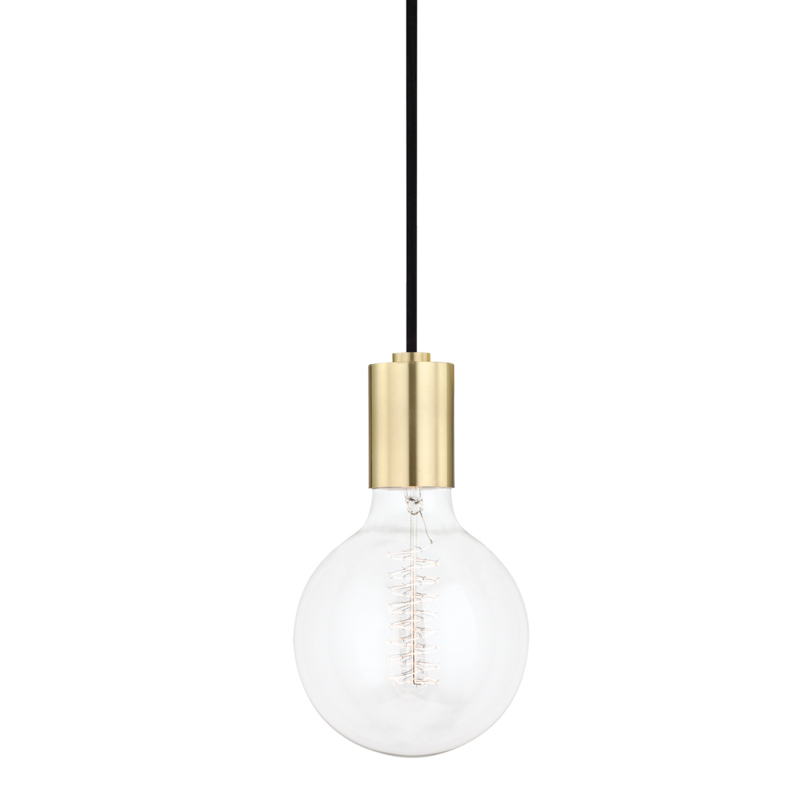 Ava 1 Light 5 inch Aged Brass Pendant Ceiling Light