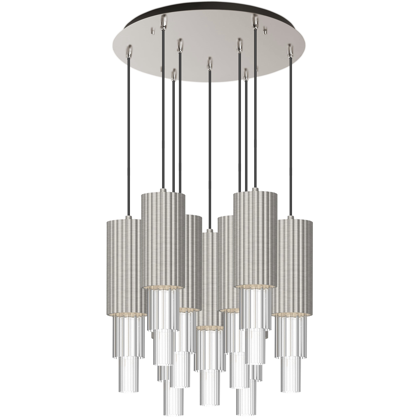Alora Mood Bordeaux LED 18.5 inch Brushed Nickel Pendant Ceiling Light