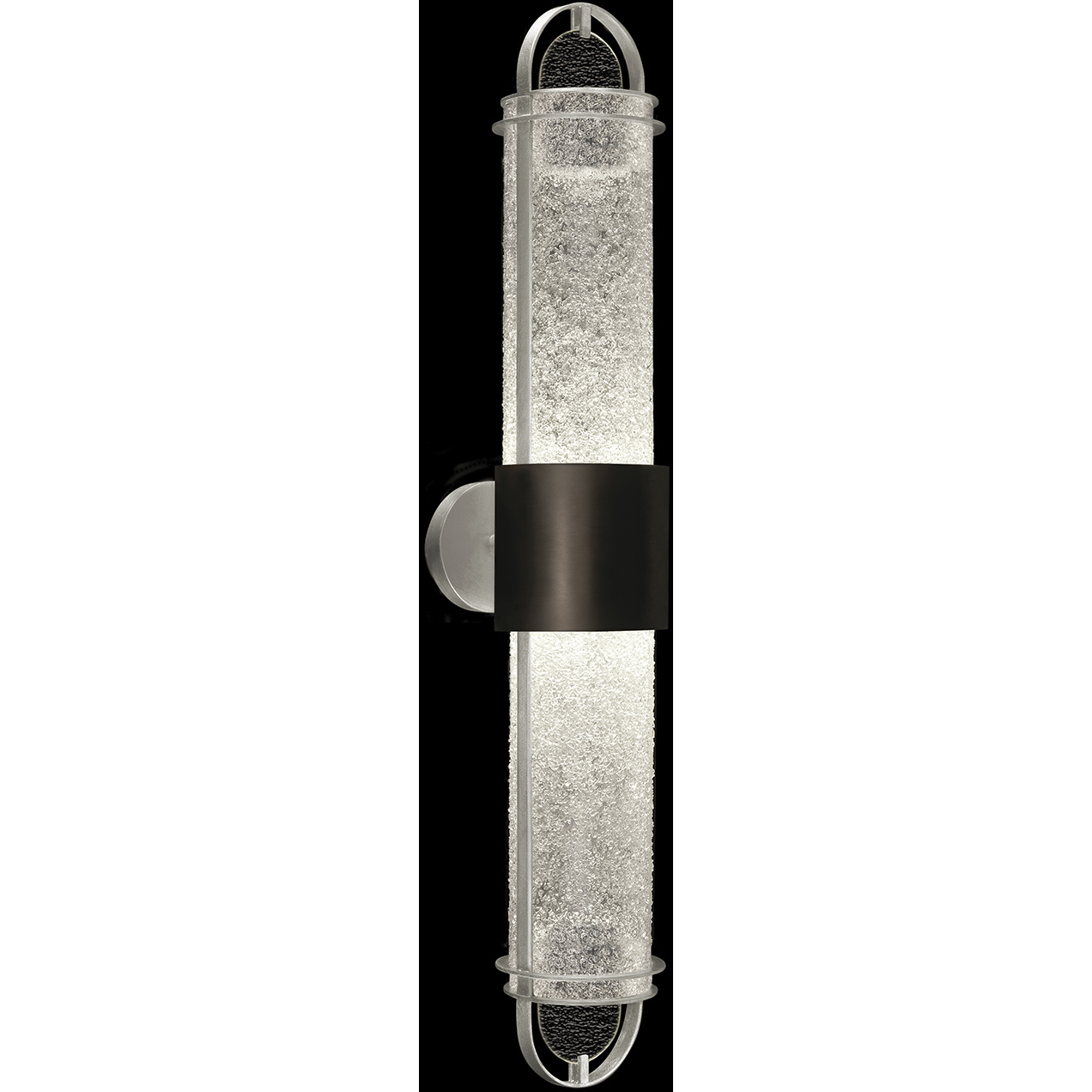 Bond LED 5.5 inch Black and Silver Sconce Wall Light