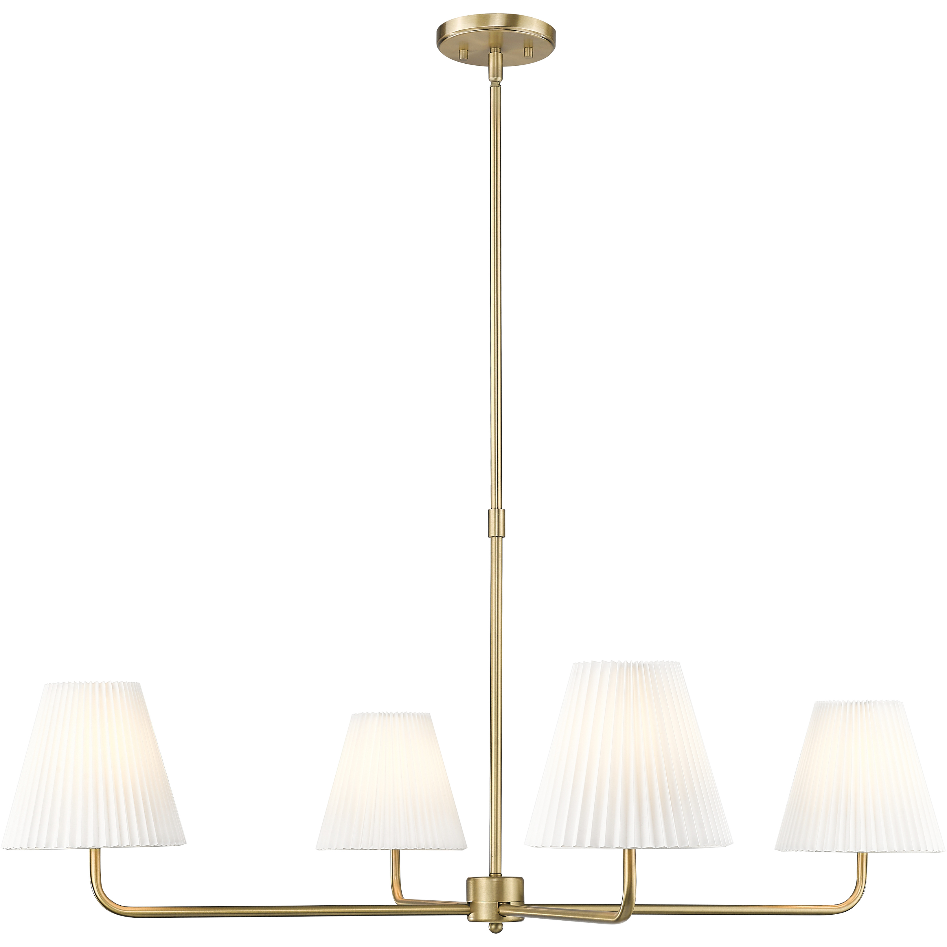 Ami 4 Light 40 inch Vintage Brass Chandelier Ceiling Light