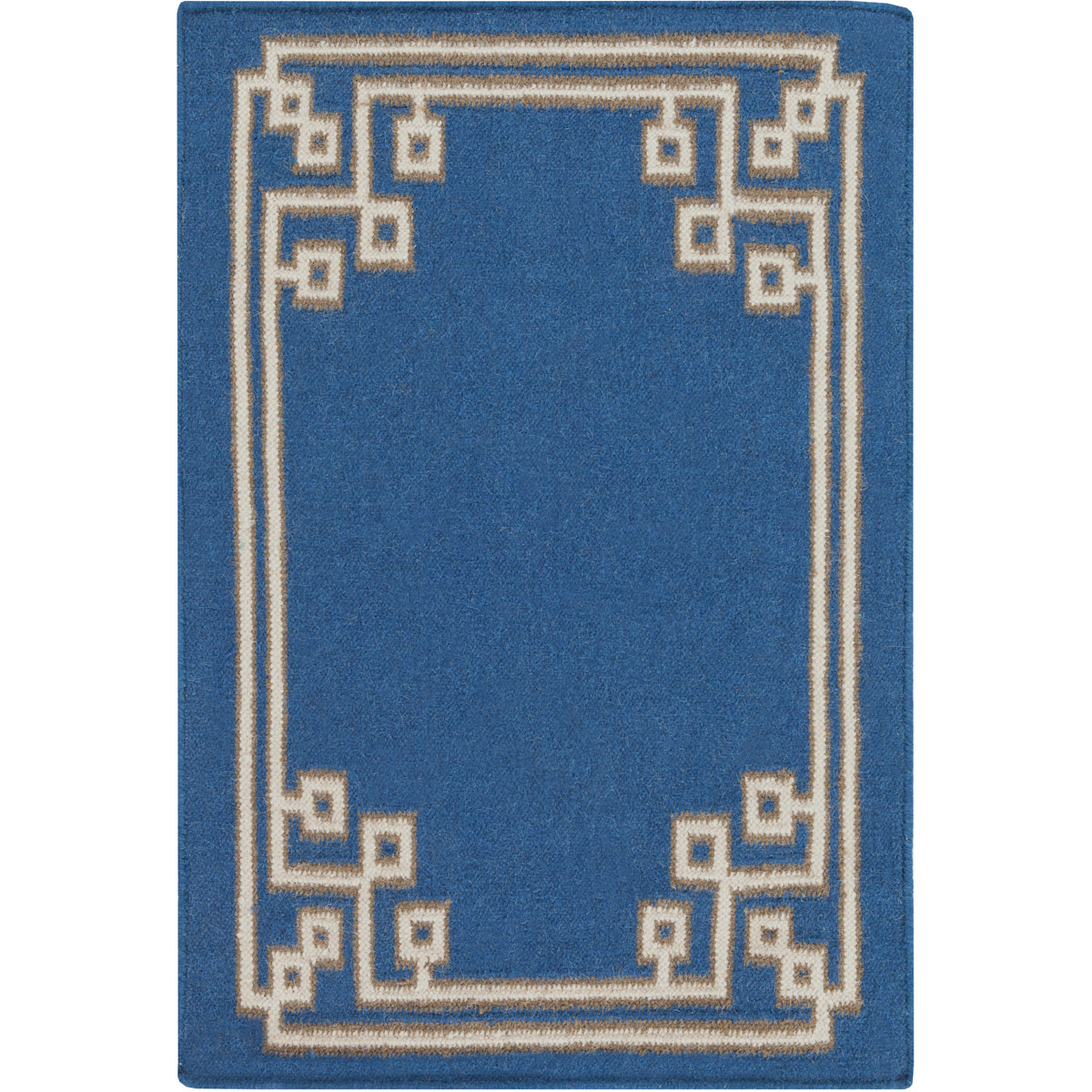 Alameda 36 X 24 inch Navy, Khaki, Taupe Rug