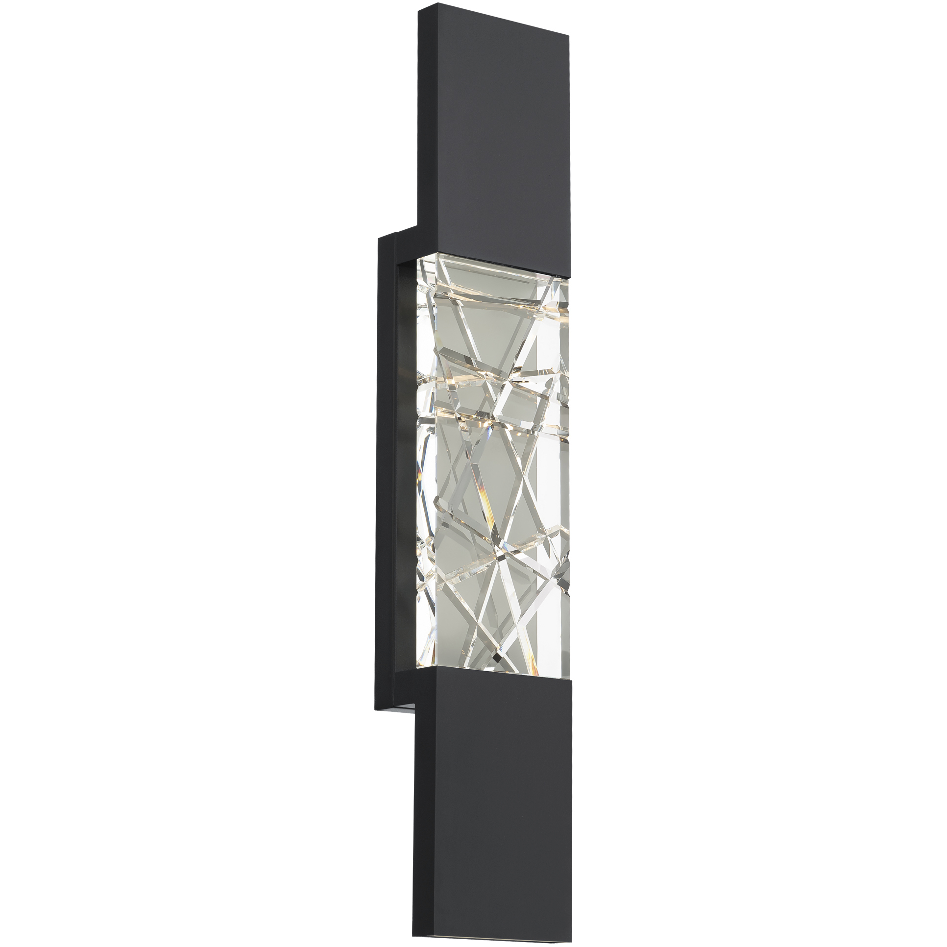 Beyond Glacier LED 27 inch Black Outdoor Wall Light, Beyond
