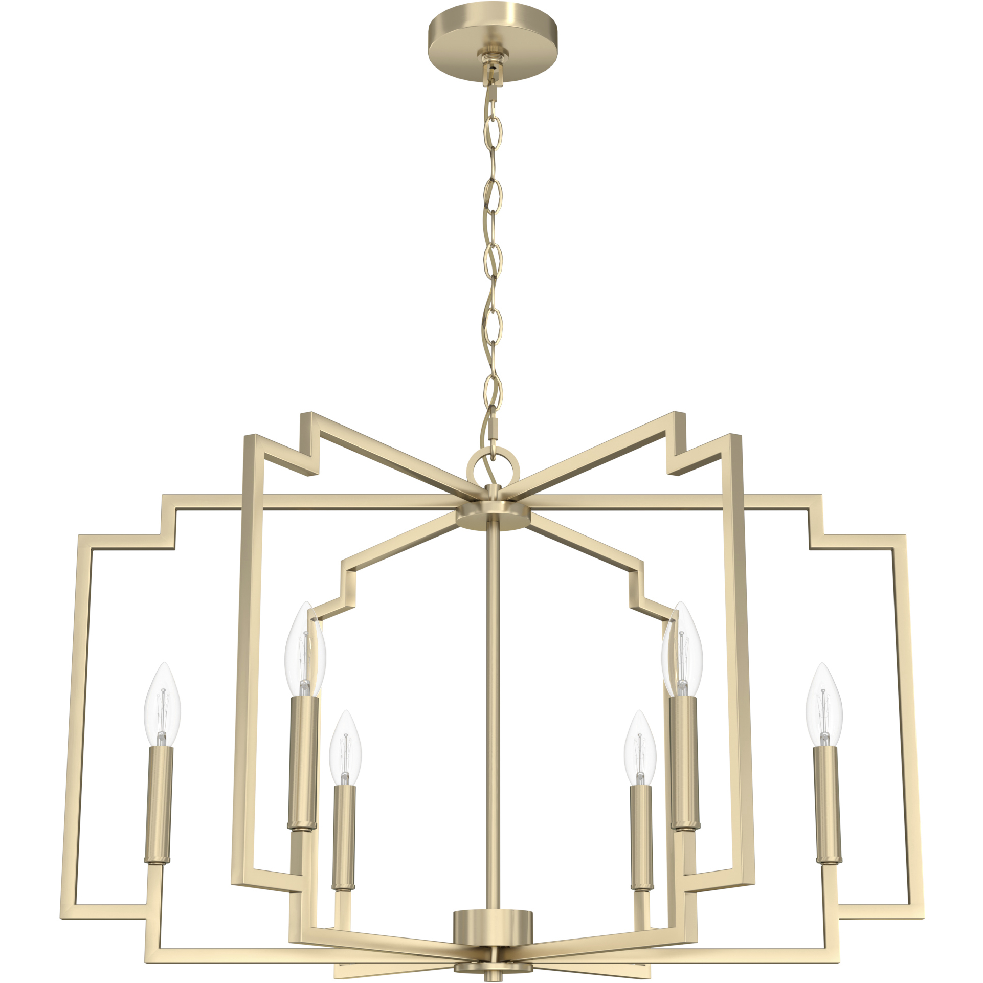 Zoanne 6 Light 30.25 inch Alturas Gold Chandelier Ceiling Light