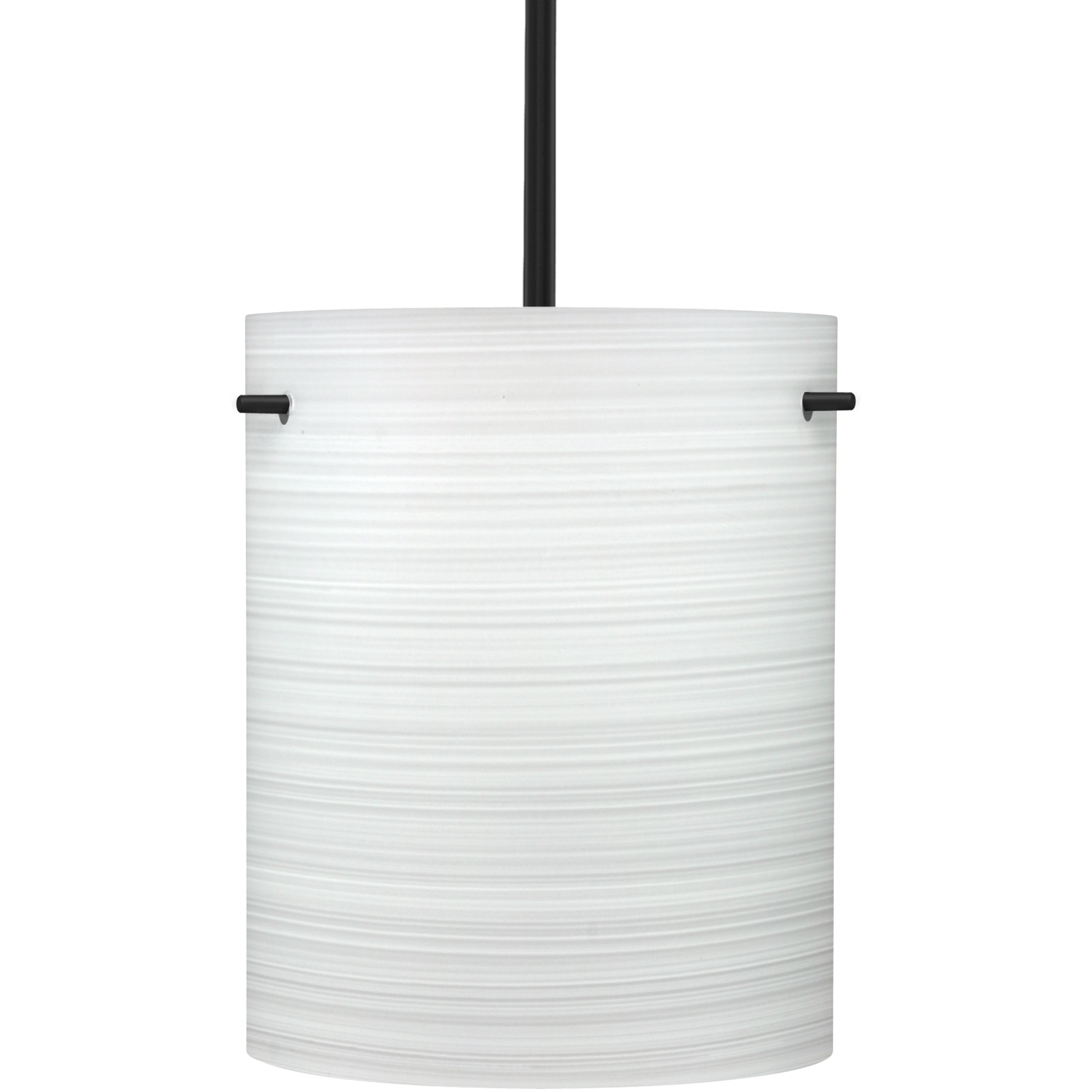 Tamburo 8 LED Black Stem Pendant Ceiling Light