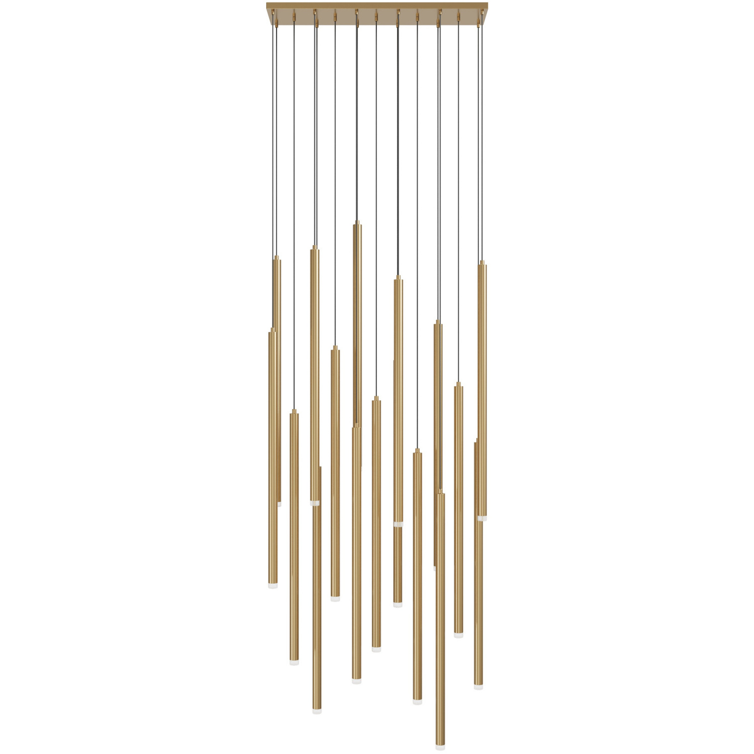 Filmore Ave. LED 11 inch Aged Brass Multi Port Pendant Ceiling Light