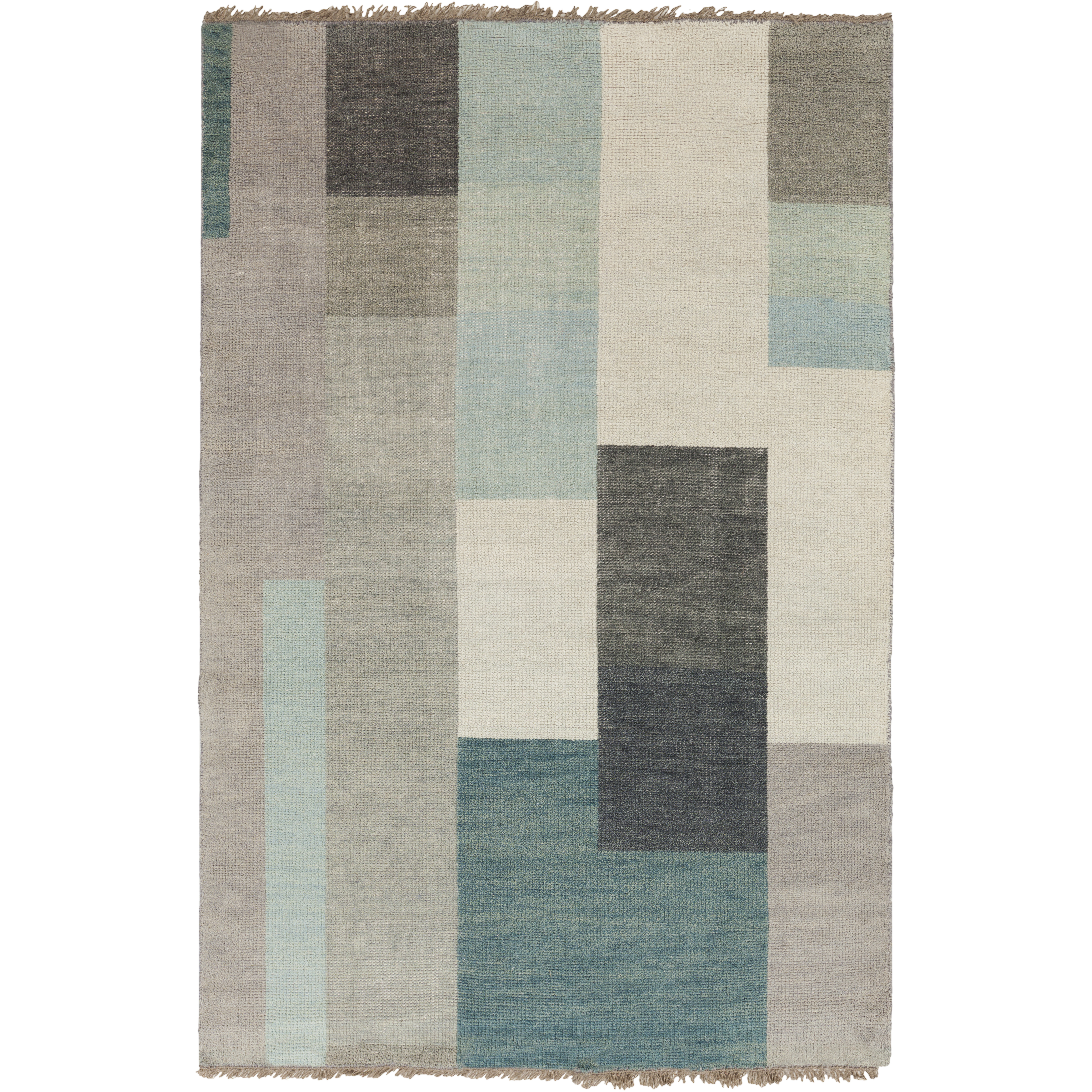 Cypress 36 X 24 inch Dark Green, Medium Gray, Charcoal Rug