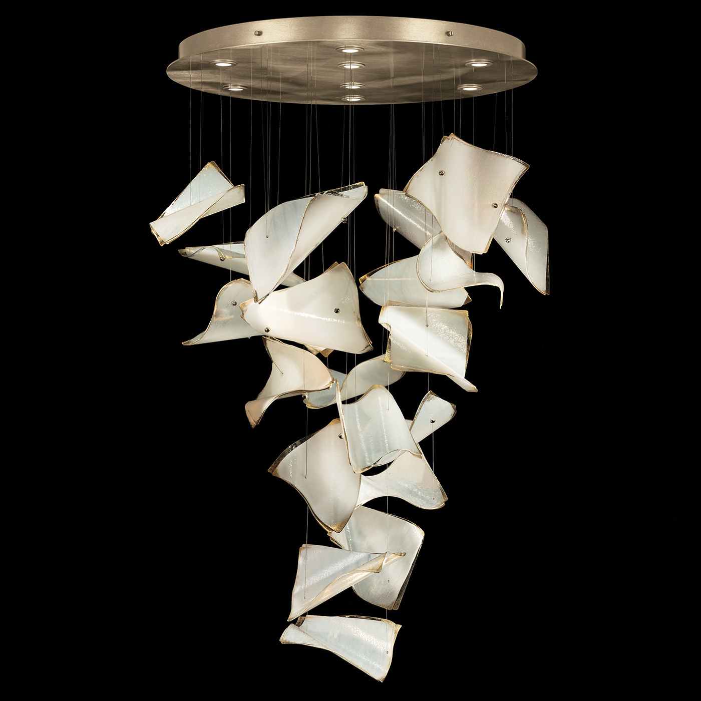 Elevate LED 37.5 inch Gold Pendant Ceiling Light