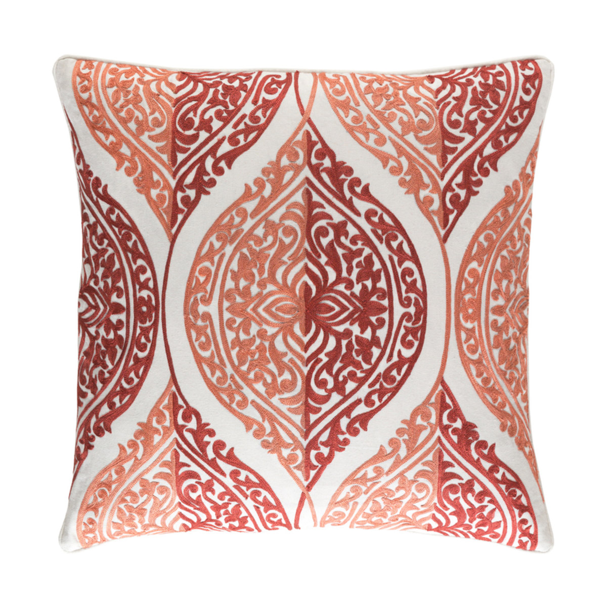 Regina 20 X 20 inch Pink and Tan Pillow Cover